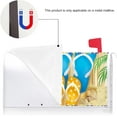 thumbnail image 3 of Summer Tropical Beach Colorful Flip Flops Decoration Mailbox Cover with Magnetic Strip Mailbox Wraps Post Letter Box Cover Standard Size 21" X 18" for Garden Outdoor Yard Decor, 3 of 6