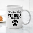 thumbnail image 3 of CafePress - Worlds Best Pit Bull Grandma Mugs - 11 oz Ceramic Mug - Novelty Coffee Tea Cup, 3 of 4