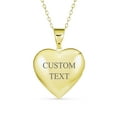 thumbnail image 4 of Bling Jewelry Womens Initials Vintage Heart Photo Locket Necklace 18K Gold Plated, 4 of 6