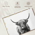 thumbnail image 6 of Elephant Stock Highland Bull I Wall Art - Horizontal Canvas Wall Art - Living Room Wall Decor - Animal Canvas - Black And Gray Decor By Sisi And Seb - 12" x 8", 6 of 8