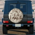 thumbnail image 3 of Kll Western Desert Cowboys2 Tire Cover,Universal Wheel Tire Cover For Trailer, Rv, Suv, Truck,Camper And Many Vehicle,(16 Inch), 3 of 7