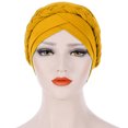 thumbnail image 3 of Bangcool Turban Tresse Torsadée Bonnet Élastique Bonnet de Perte de Cheveux Cache-Sommeil, 3 of 8