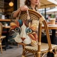 thumbnail image 6 of ROLKFUK Women's Large Quilted Tote Bag Multi-functional Brown Embroidery Purse Crossbody Shoulder Handbag Fits 15 Inch Laptop for Work Travel Weekend, 6 of 6