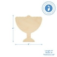 thumbnail image 4 of Chunky Menorah Cutout 4-inch, Pack of 10 Hanukkah Wood Cutouts for Chanukah Decorations, & Hannukah Party, by Woodpeckers, 4 of 5