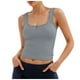 thumbnail image 1 of Camiseta sin mangas de punto acanalado con cuello redondo para mujer - Camiseta básica ajustada para llevar debajo de otras prendas, tallas S-XL, 1 of 7