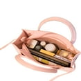thumbnail image 2 of Sac Messager à une Épaule Monochrome pour Femmes, Décoration Texturée, Seau Carré, Sacs à Main, 2 of 9