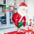 thumbnail image 4 of Costway 3.3FT Inflatable Christmas Santa Claus Broke Out from Window Hanging Decoration, 4 of 10