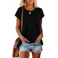 thumbnail image 2 of yillto Womens Basic Tshirts Round Neck Short Sleeve Summer Causal Shirt Plain Loose Tee Tops for Women, 2 of 7