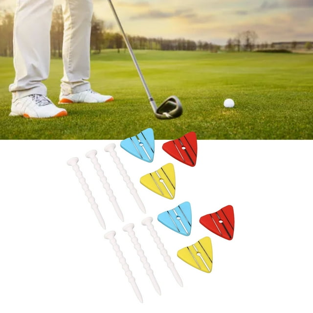 Training Accessories 2 Set Tees Adjustable Unbreakable ABS Plastic On Course Training Accessories