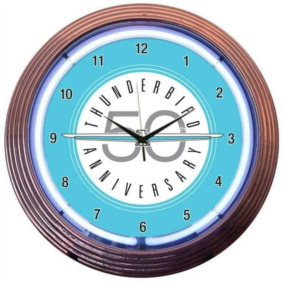FORD THUNDERBIRD NEON CLOCK – 8THUND
