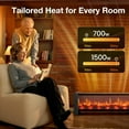 thumbnail image 3 of Air Choice 33” Baseboard Heater, Electric Fireplace, Remote &Adjustable Thermostat, 12H Timer, Quiet, Overheat Protection, Space Heater for Large Room Office Dry Clothes, 3 of 8