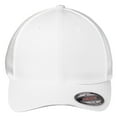 thumbnail image 3 of Yellow Rooster Men's Flexfit Mesh Back Male Cap White/ White S/M, 3 of 7