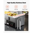 thumbnail image 3 of VEVOR 60QT Commercial Food Warmer, 5-Pan Electric Steam Table with Glass Cover, 1500W Countertop Stainless Steel Buffet Bain Marie with 86-185°F Temp Control for Catering,Buffet, Parties,Restaurants, 3 of 9