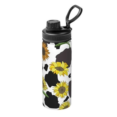 

Ocsxa Sunflowers Country Print 18oz Stainless Steel Water Bottle Unisex Water Bottle Insulated Sports Water Cup Flask for Cold Water Drinks/Sports/Travel/Car/School