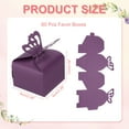 thumbnail image 2 of Uxcell Favor Boxes, Candy Party Butterfly Gift Boxes for Wedding Mother's Day Easter Anniversary Christmas Graduation Fantasy Purple, 2 of 6