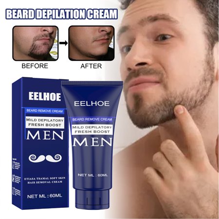 Men's Hair Removal Cream, Body Chest Hair, Beard Gentle Non-Irritating Hair Removal Balm, Hand Armpit Hair Removal Cleansing
