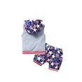 thumbnail image 3 of Dewadbow Kids Boys Suit Set Sleeveless Casual Hooded Tops Shorts, 3 of 6