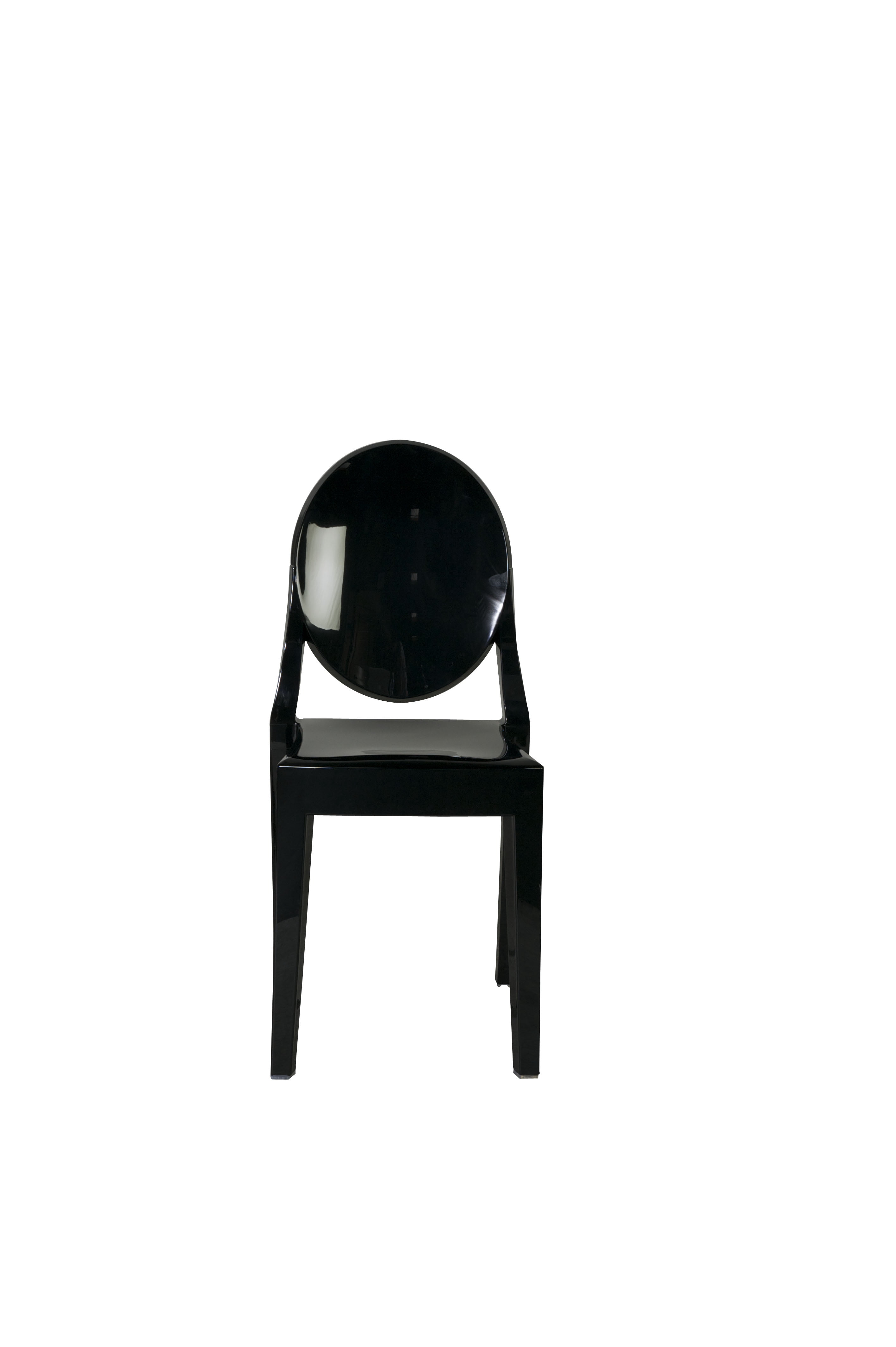 Chair - Phantom Resin w/o Arms - Black (4/Box)