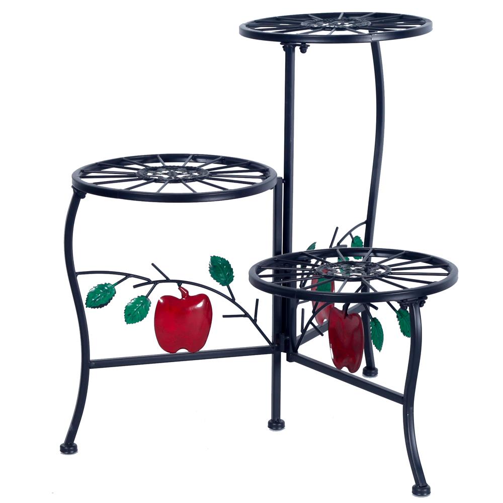 Winado Metal Plant Flower Stand Holds Storage Rack Shelf with 3Tier