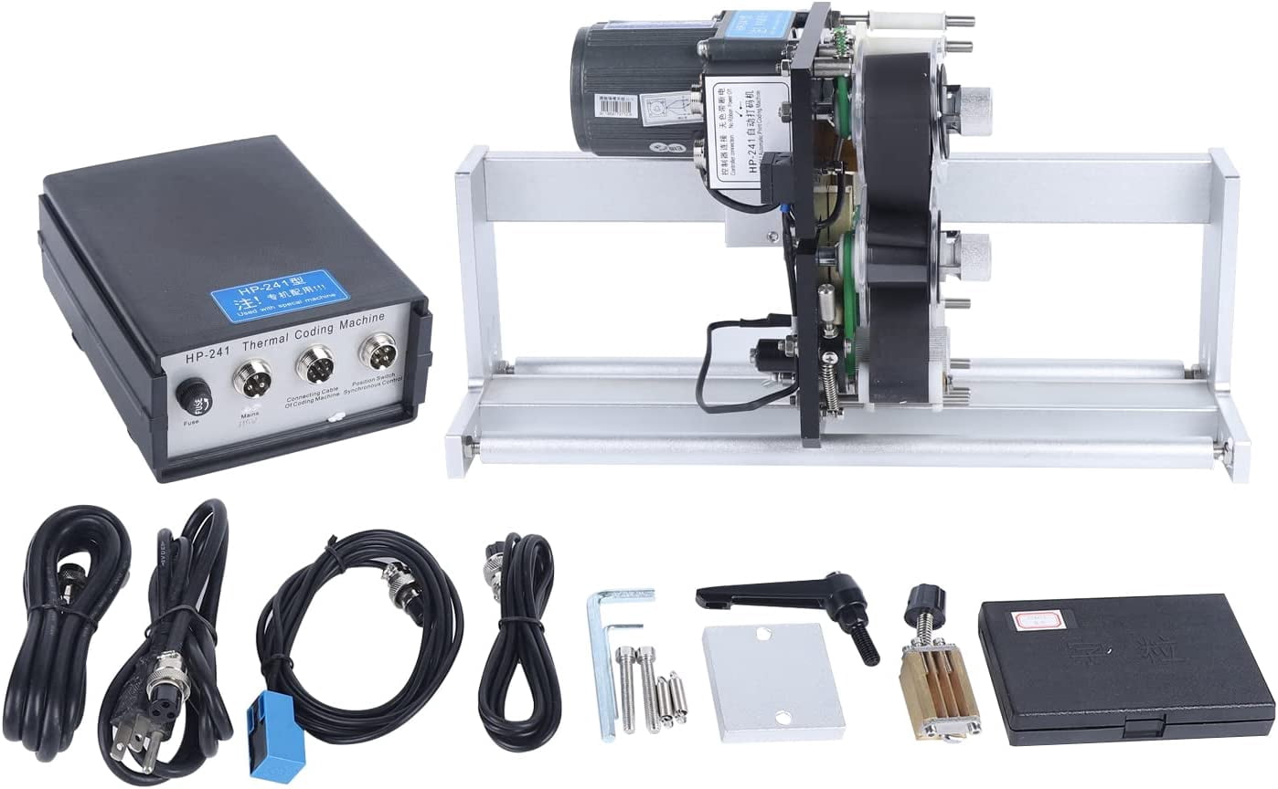 Fichiouy HP-241 Electric Thermal Tracking Ribbon Coding Machine MFG EXP Date Batch Number Coder 105W