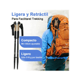 thumbnail image 3 of 2 Bastón Senderismo Trekking Ligero Plegable Escalar Caminar Belug Negro Café, 3 of 5
