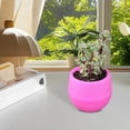thumbnail image 6 of Mini Round Flower Pots 1 Pack - Small Plant Containers with Drainage Holes, Decorative Pots for Home Office Indoor Plants, Hot Pink, 6 of 9
