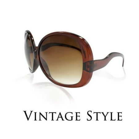- Designer Retro Vintage Style Large Oversized Womens Square Sunglasses Black