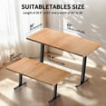 thumbnail image 7 of Electric Stand up Desk Frame, 4 Memory Height Settings Height Adjustable Table Legs, Black, 7 of 7