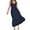 Navy, variant on Ahuyic Printed Solid Color Plus Size Dress For Women, Summer Womens' Sleeveless Tank Long Maxi Dresses,Ladies' Summer Sleeveless Vest Skirt Leisure Layered Dress With Pocket Round Neck Dress