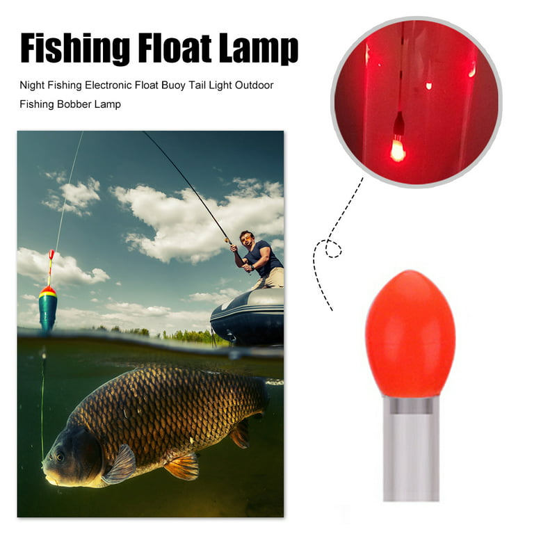 LoyGkgas New Electronic Fishing Float Tail Light Luminous Fishing