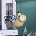 thumbnail image 2 of Sloth Flower Pot Container Vivid Sloth Garden Pot Ceramics Sloth Flowerpot Decor Planter Hanging Pot Cute Sloth Flowerpot Home Decor for Home Balcony Garden Patio Decoration, 2 of 8