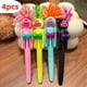 thumbnail image 1 of 4pcs Funny Exploding Hair For Man Boxing Round Ballpoint Pen Student Highlooking Funny Birthday Gift 1.0mm Black Refill Knocks Big Mouth Knocks Pen 4ml, 1 of 9