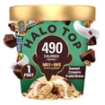 thumbnail image 3 of Halo Top Sweet Cream Cold Brew Coffee Light Ice Cream, Lower Calorie Frozen Dessert Pint, 16 fl oz, 3 of 17