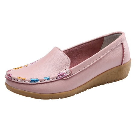 

Womens Sandals Slip On Women Comfort Walking Flat Loafers Casual Shoes Driving Loafers Walking Shoes for Women Women S Sandals Pu Pink 39