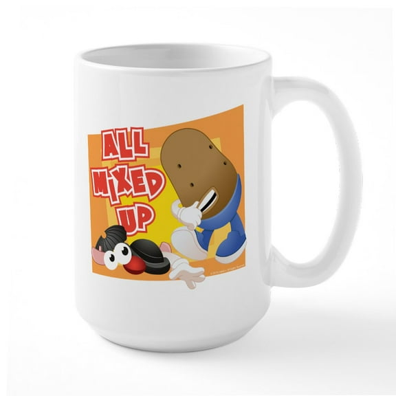 CafePress - Mr. Potato Head All Mixed - 15 oz Ceramic Large White Novelty Mug