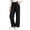 Black*Qodauz girls pants, variant on Girls Wide Led Sweatpants Pleated Elastic Waist Track Pants Baggy Straight Casual Long Trousers with Pockets 5-15 Year