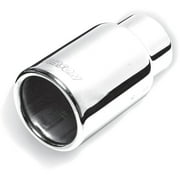Stainless Rolled Edge Straight Exhaust Tip