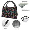 thumbnail image 4 of Disketp Rainbow Butterflies Bolsa Térmica Estampada, Bolsa Térmica Aislante para Almuerzo, Playa y Campamento, 4 of 6