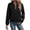 #01Black, variant on Bomber Jacket Women Textured Lightweight Zip Up Jackets Casual Stand Collar Zipper Coat Fall Fashion Outerwear Top Yellow S