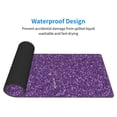 thumbnail image 3 of Rocae Purple Glitter for Gaming Mouse Pad, Mouse Pad Large, Office Computer Keyboard Mousepad, Keyboard and Mouse Pad with Stitched Edges,31.5 x 11.8 in, 3 of 5