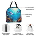 thumbnail image 7 of Portable Lunch Bag Insulated Dolphins And Tropical Fish In The Ocean Lunch Box Reusable Tote Bag Unisex for Work, Travel, Picnic, Office, Camping, Hiking, Picnic, Beach, 7 of 7