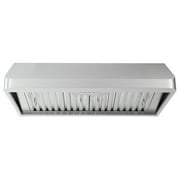 Cosmo 36 in. Ducted Under Cabinet Range Hood in Stainless Steel with Push Button Controls, Permanent Filters, LED Lights