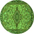 thumbnail image 1 of Ahgly Company Indoor Round Medallion Green Traditional Area Rugs, 8' Round, 1 of 1