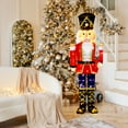 thumbnail image 4 of Costway 2 PCS 5 FT Lighted Nutcracker Soldier Christmas Decoration with Glitter Sword, 4 of 10