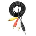 thumbnail image 3 of 4.9ft 3.5mm plug to 3 Male Adapter AV Extension Cable for TV VCD DVD, 3 of 4