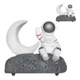 thumbnail image 2 of Altavoz Bluetooth inalámbrico Sincero con luz LED astronauta forma de Luna radio FM USB Estéreo de Bajos plata, 2 of 10