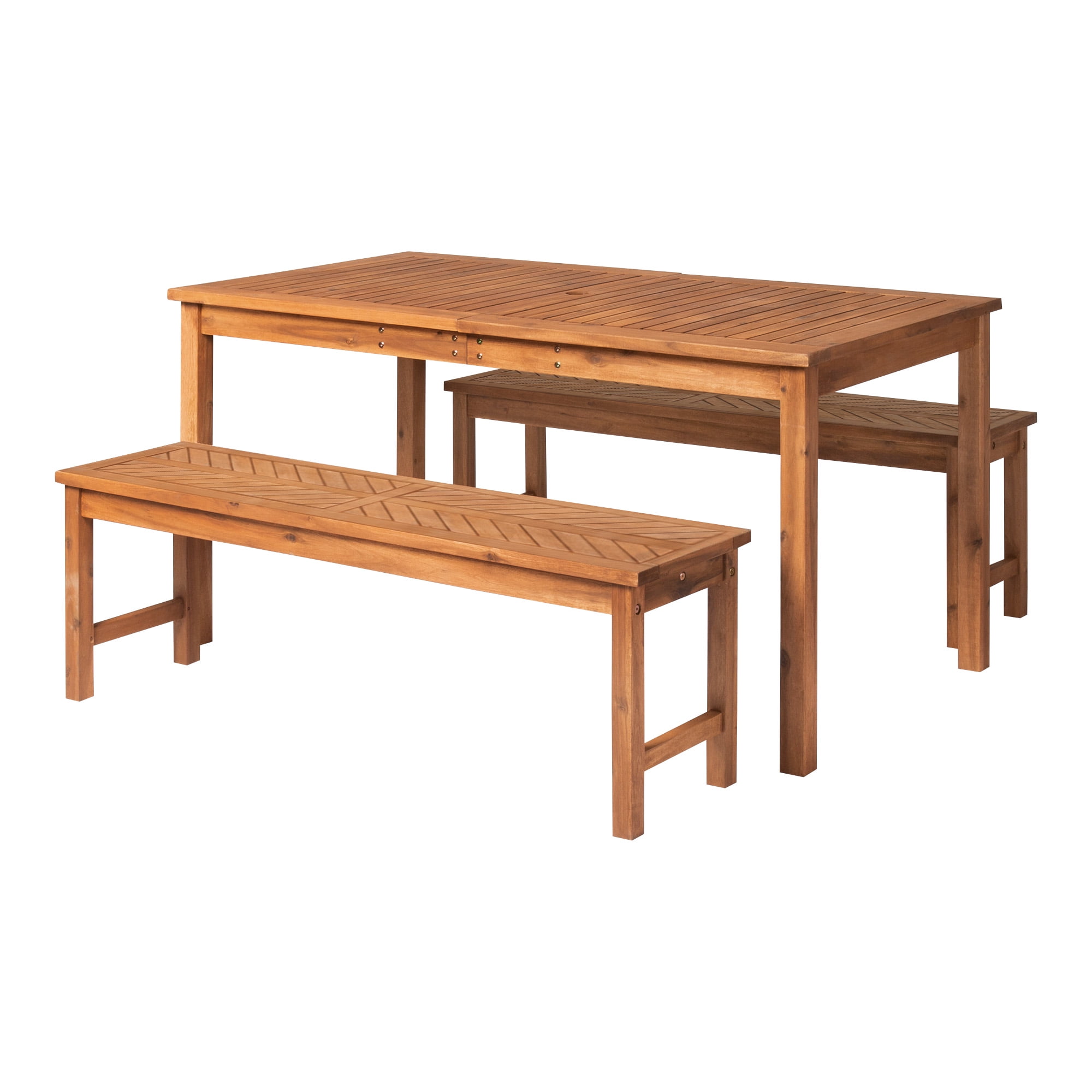 Manor Park Wooden Picnic Table with Umbrella Hole, Multiple Colors and Styles