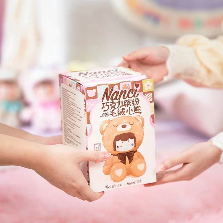 Rolife Nanci Chocolate Colorful Plush Bear 6Pcs Series Blind Box
