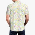 thumbnail image 6 of Salouo Colorful Dandelion for Men's Short Sleeve Polo Shirts,Polo Shirts for Men Performance Short Sleeve Golf Shirt Athletic Casual Collared T-Shirt-Small, 6 of 8