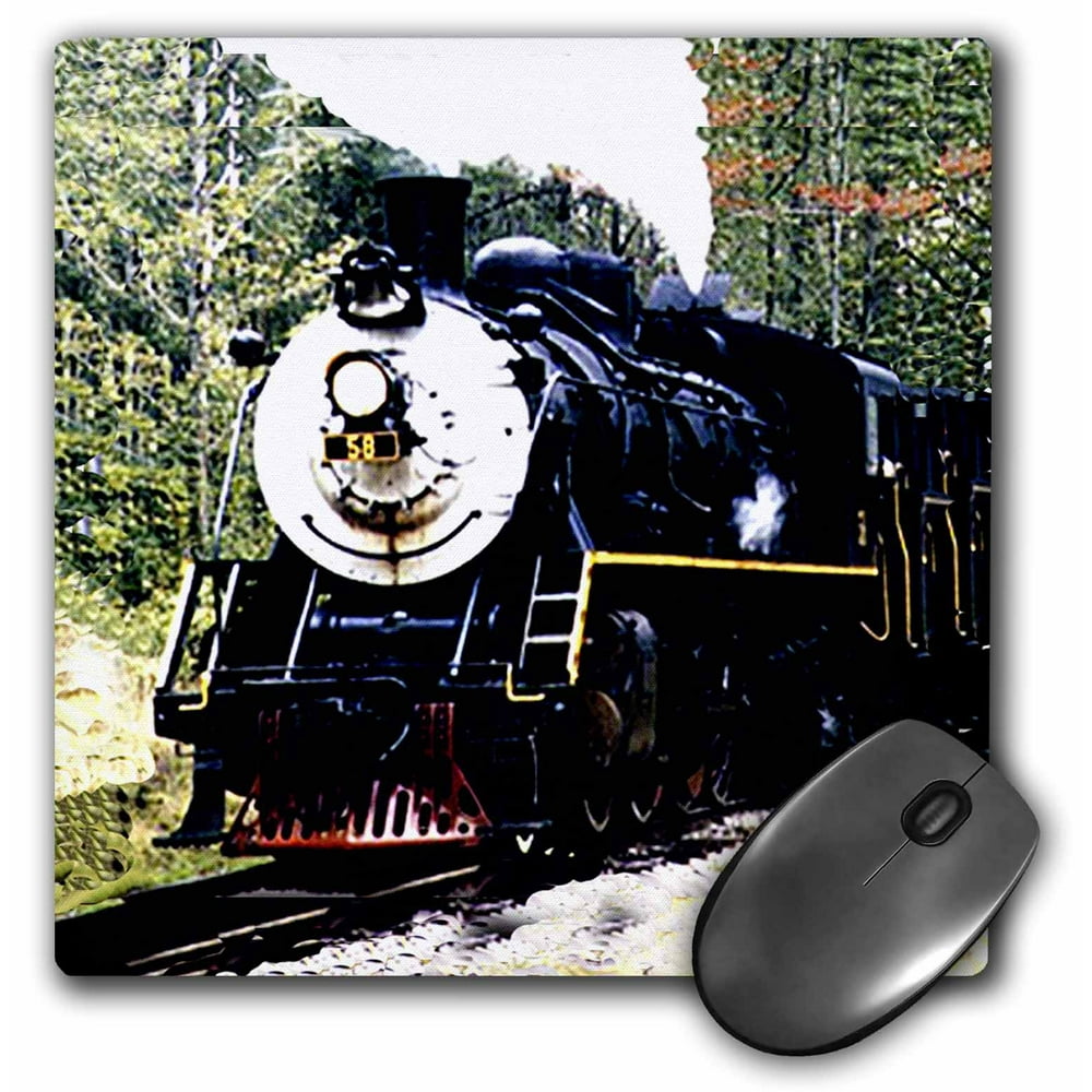 3dRose Train, Mouse Pad, 8 by 8 inches